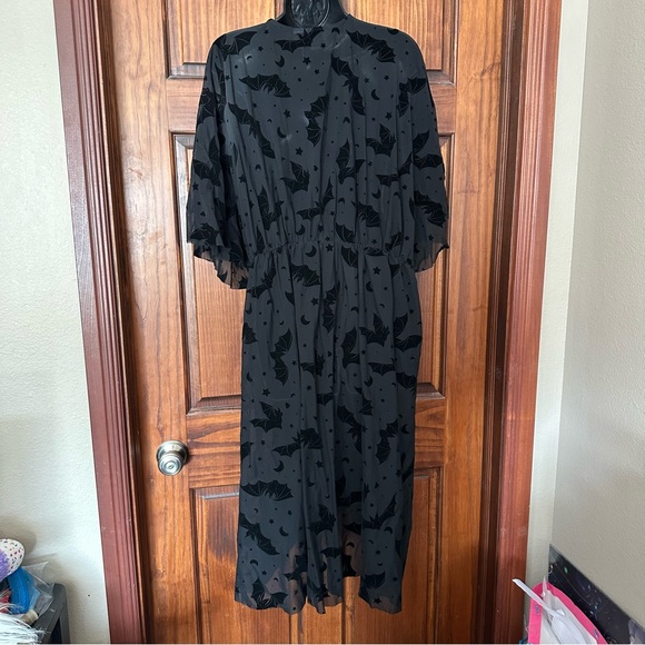 ModCloth Sheer Unlined Dramatic Depths Velvet Dress Size 1X - Picture 3 of 4